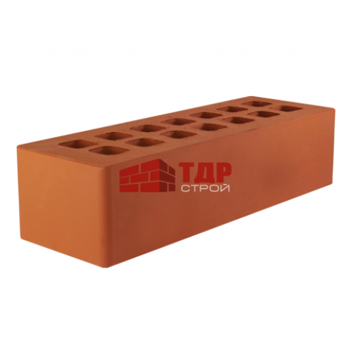 Кирпич лицевой красный гладкий 250x85x65