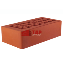 Кирпич лицевой красный гладкий 250x120x65