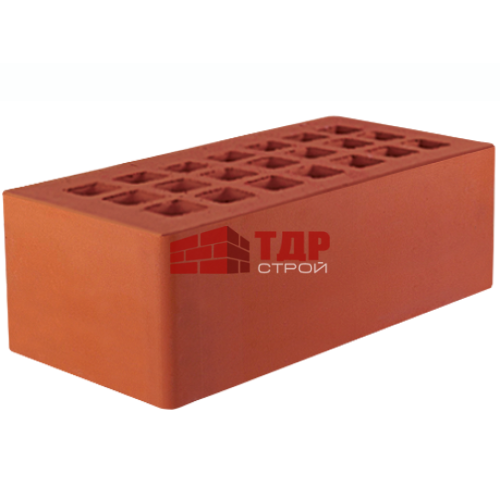 Кирпич лицевой красный гладкий 250x120x88