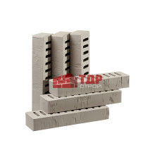 Кирпич ригельный серый скала 310х85х50
