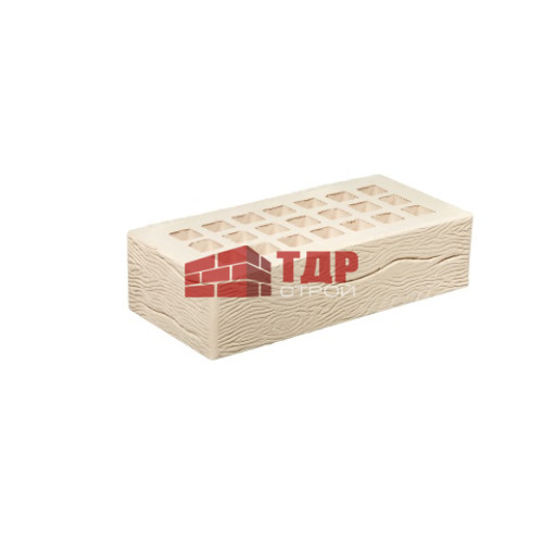 Кирпич лицевой белый дерево 250x120x65