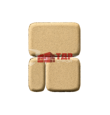Классико круговая Песочный 73x110x115x60