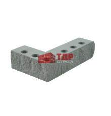 Лицевой ВКСМ трехпустотный дымчатый колотый 250x120x88